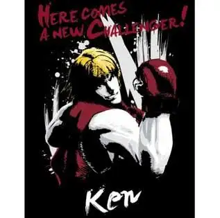 Camiseta Ken New Challenger. Street Fighter