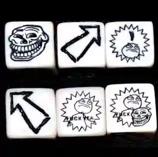 Set 3 Dados Blood Bowl Placaje Memes