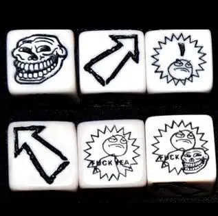 SET 3 DADOS BLOOD BOWL PLACAJE MEMES