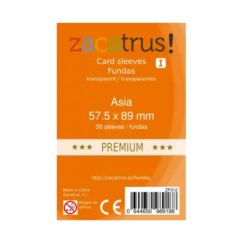 Zacatrus Asia Premium covers (57.5 mm x 89 mm) (55 units)