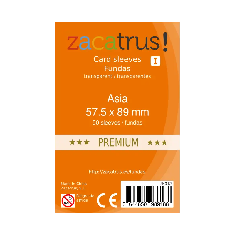 Zacatrus Asia Premium covers (57.5 mm x 89 mm) (55 units)