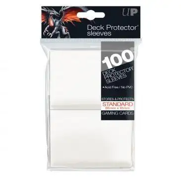 Fundas Ultra Pro Blancas Gloss Tamaño Standard (66x91mm) (100)