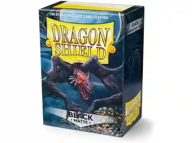 Standard Dragon Shield Size (63x88mm) - Matte Black (100)