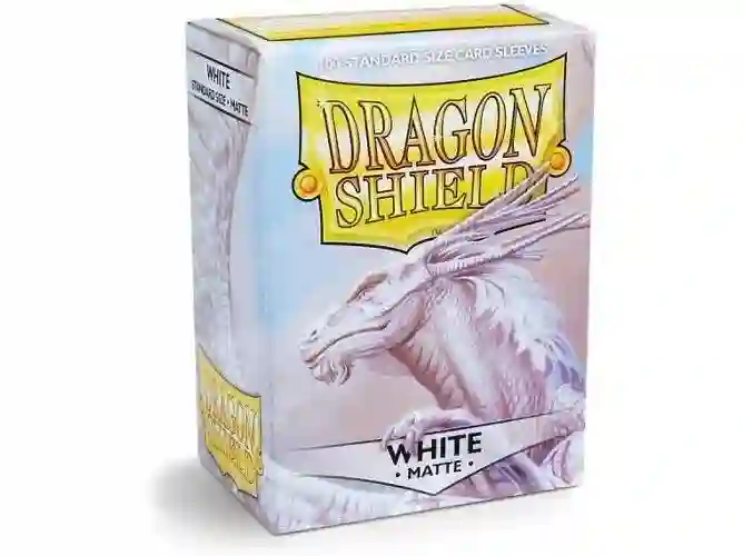 Standard Dragon Shield Size (63x88mm) - Matte White (100)