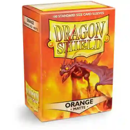 Fundas Dragon Shield Tamaño Standard (63x88mm) - Naranja Mate (100)