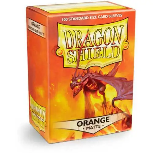 Fundas Dragon Shield Tamaño Standard (63x88mm) - Naranja Mate (100)