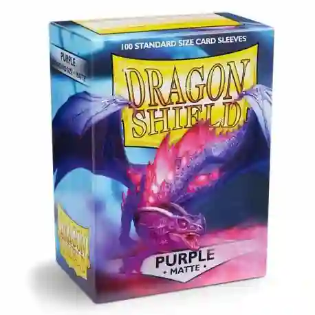 Standard Dragon Shield Size (63x88mm) - Purple / Purple Mate (100)