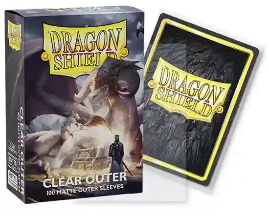 Fundas Dragon Shield Clear Outer Exteriores Tamaño Standard  (63x88mm) - Transparente Mate (100)