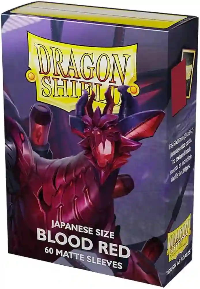 Fundas Dragon Shield Tamaño Japonés (59x86mm) - Blood Red Matte