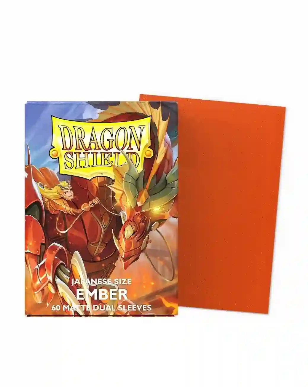 Japanese Dragon Shield Size (59x86mm) - Ember Dual Matte