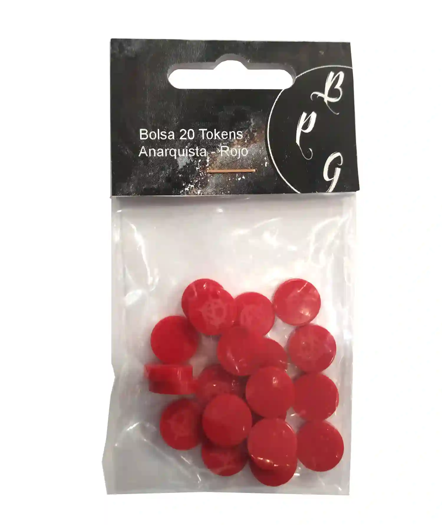 VTES. Bolsa 20 Tokens Anarquista (Rojo)