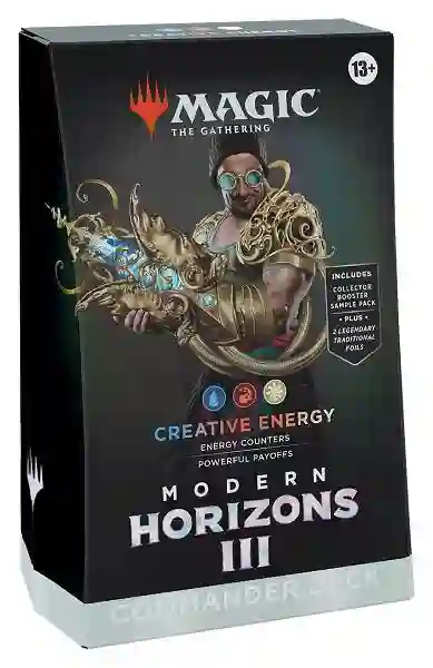 Baraja Commander Modern Horizons 3. Creative Energy (Inglés)