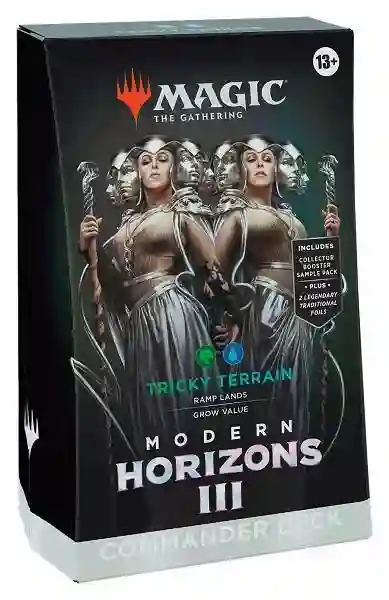 Baraja Commander Modern Horizons 3. Tricky Terrain  (Inglés)