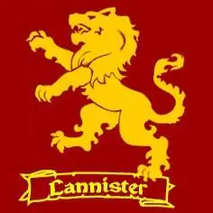 Chapa Cuadrada Lannister