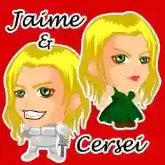 Chapa Cuadrada Jaime y Cersei