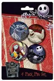Pins 4 personajes Pesadilla Antes de Navidad