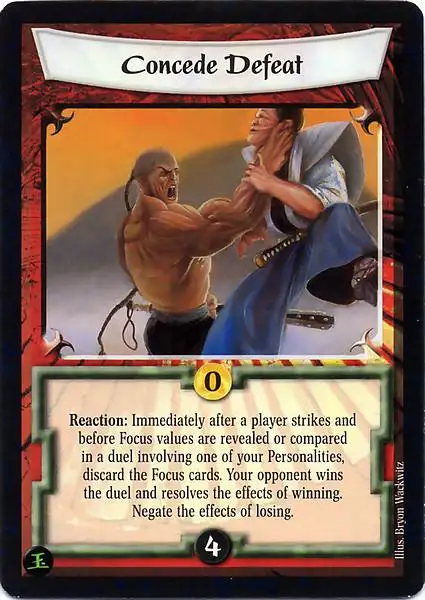 Concede Defeat