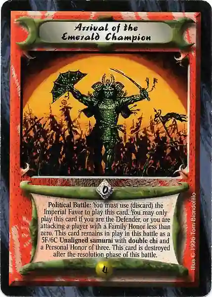 Arrival of the Emerald Champion
