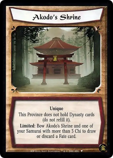 Akodo's Shrine FOIL