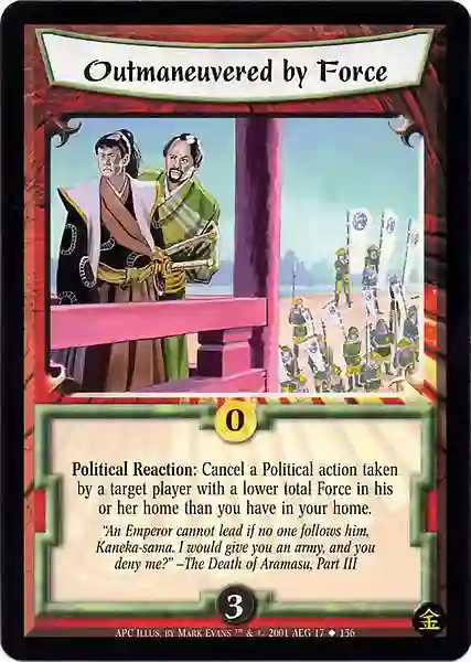Outmaneuvered by Force