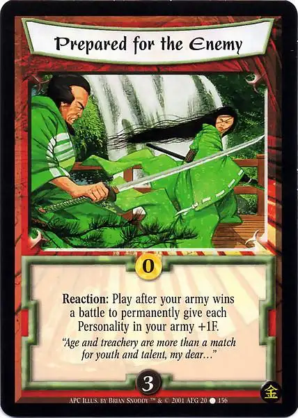 Prepose for the enemy