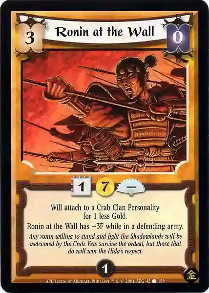Ronin at The Wall