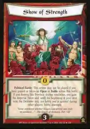 Show of strength foil