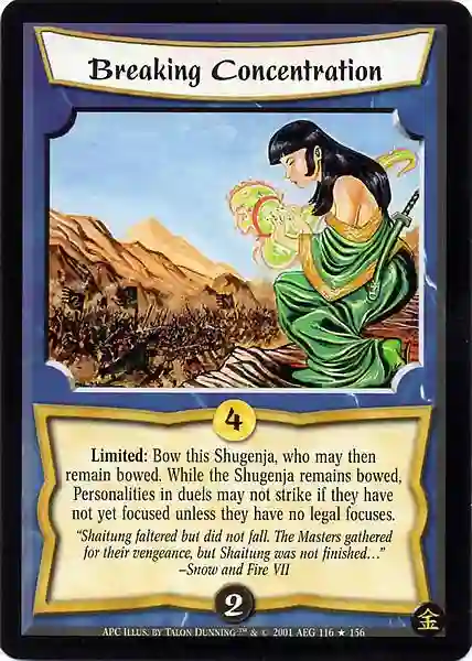Breaking concentration foil