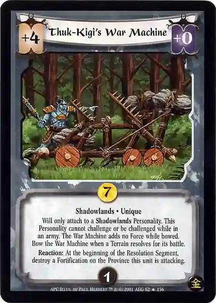 Thuk-Kigi's War Machine Fail