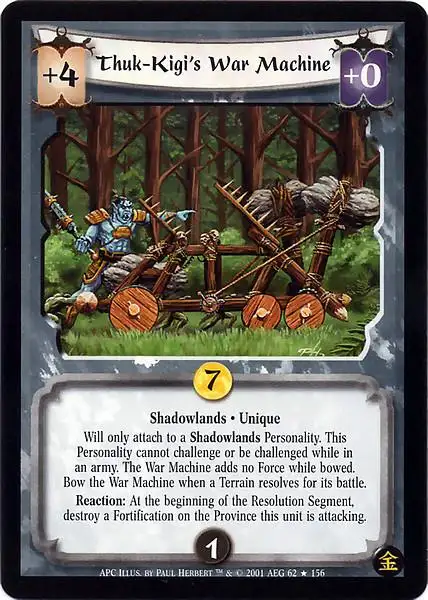 Thuk-Kigi's War Machine Fail