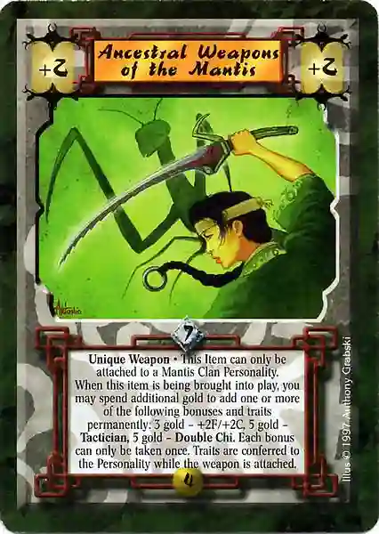 Ancestral Weapons of the Mantis