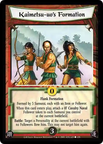Kaimetsu -uo's Formation