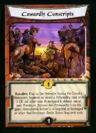 Cowardly Conscripts Foil
