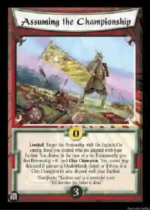 Assuming the Championship FOIL