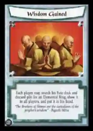 Wisdom Gained
