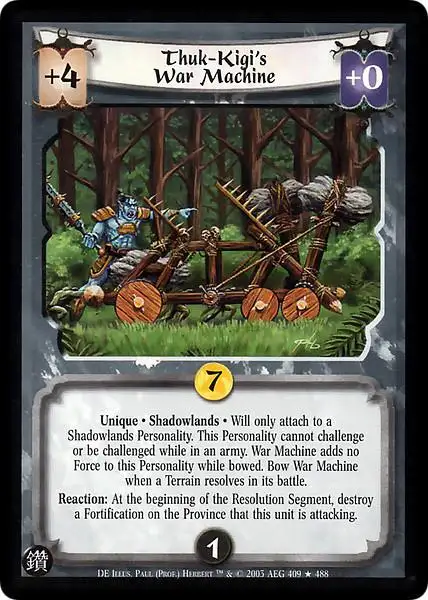 Thuk-Kigi's War Machine