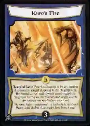 Kuro's Fire FOIL (Signed by Monte Moore)
