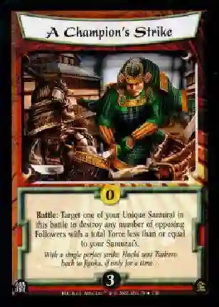A Champion's Strike FOIL