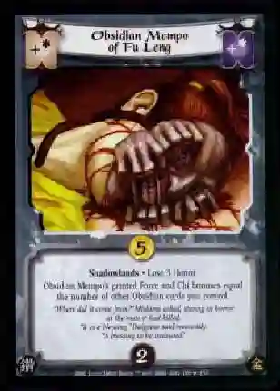 Obsidian Mempo of Fu Leng