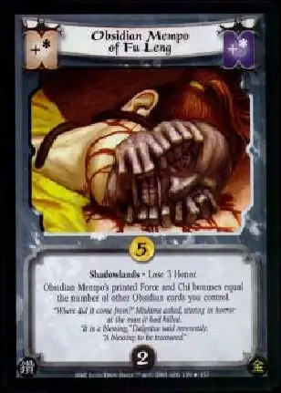 Obsidian Mempo of Fu Leng