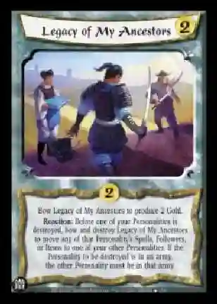 Legacy of My ancets foil (Spanish)
