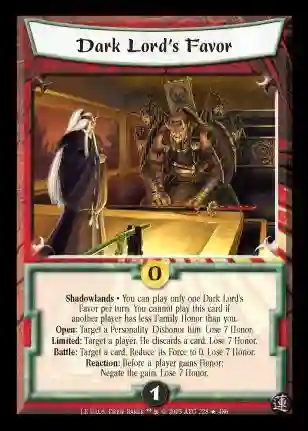 Dark Lord's Favor (Español)