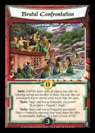 Brutal confrontation foil