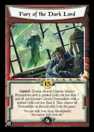 Fury of the Dark Lord FOIL