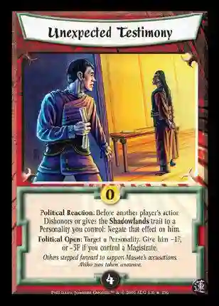 Unexpected Testimony FOIL