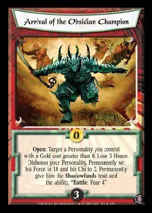 Arrival of the Obsidian Champion FOIL