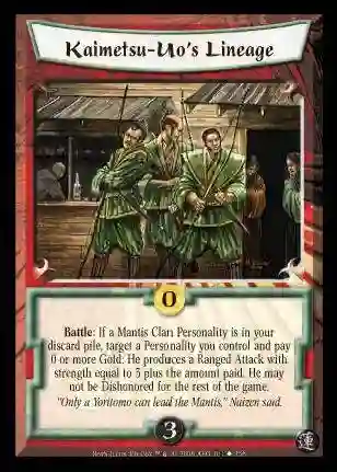 Kaimetsu -uo's Lineage (Spanish)