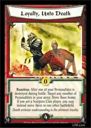 Loyalty, Unto Death  FOIL