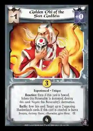 Golden Obi of the Sun Goddess Exp FOIL