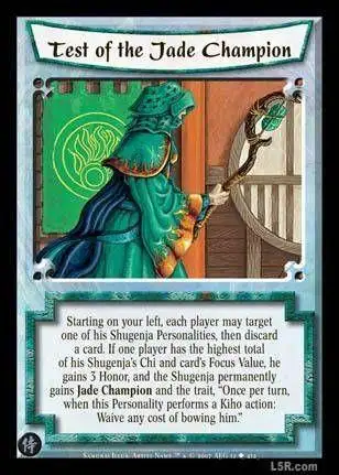 Test of the Jade Champion FOIL
